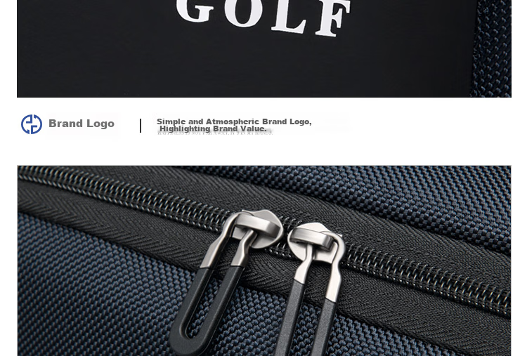 GOLF Backpack for Men, 15.6-Inch Large Capacity Laptop Bag, Multifunctional Water-Resistant Travel Business Casual Student Schoolbag, 5I488394J Blue 38