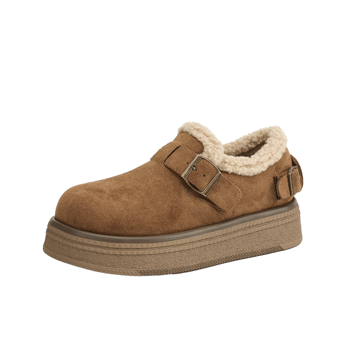 DAPHNE Women's Thick-Soled Fleece-Lined Warm Sneakers Snow Boots Versatile Birkenstock Style 4024608017 Camel 37