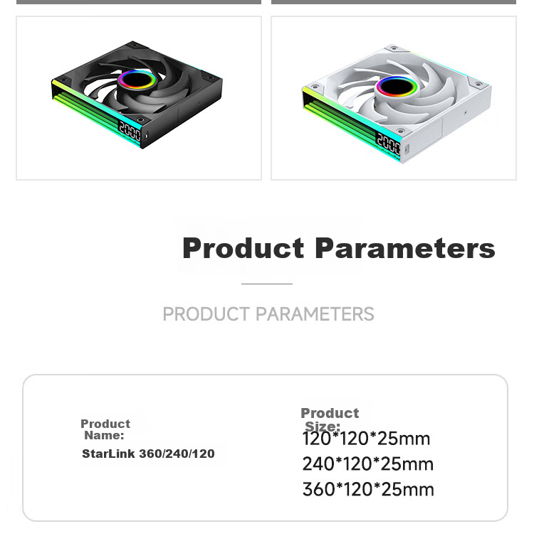 Conglinbao Xinglian Fan 240 Integrated Building Block Fan with Reverse Blades, 12cm Aluminum Blades, Synchronized PWM Speed Control, White Case Fan, ARGB Desktop Computer Quiet Fa 15