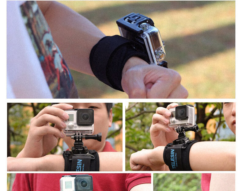 TELESIN Compatible Wrist Strap for GoPro, DJI Action 4/3 Wristband, Insta360 Action Camera Wrist Mount, Handheld Stabilizer for Shooting 8