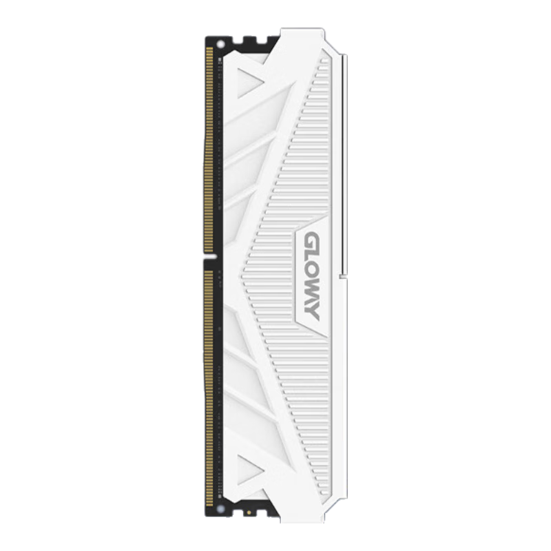Gloway 16GB DDR5 6000 Desktop Memory Module, Tianche V-Bank, Premium Chips, CL46, Moonlight White, AI Computer Accessory Upgrade
