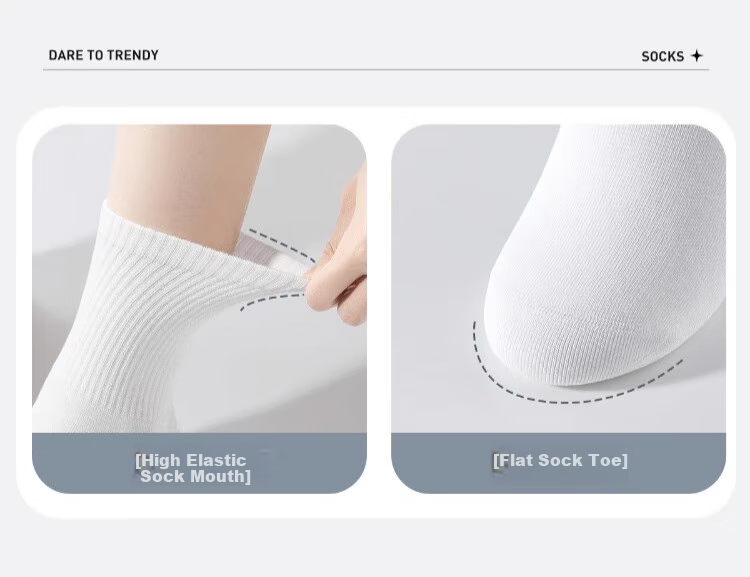 BADIGAO Disposable Socks for Men, Extra Large Size, Daily Wear, Summer Travel, Mid-Calf Length, No-Wash, Breathable, Odor-Resistant 8