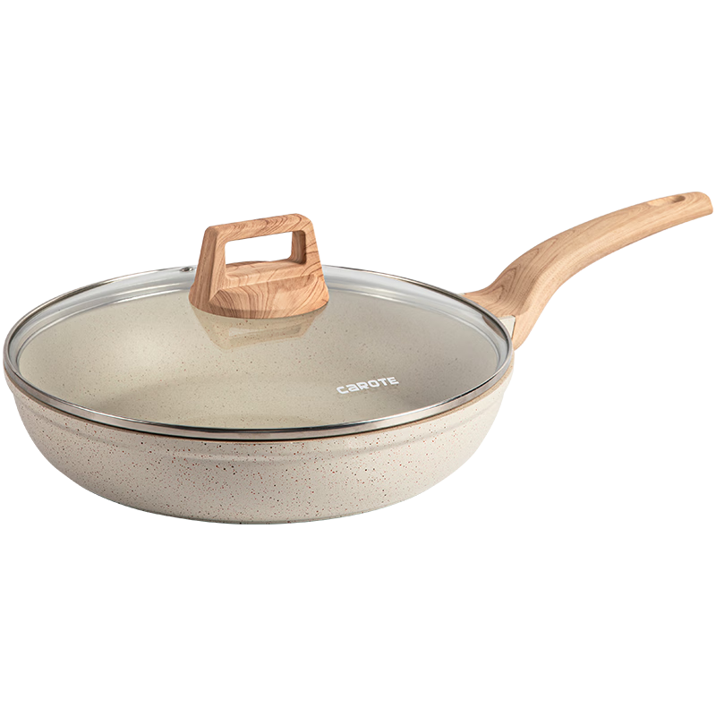 Carote 24cm Non-Stick Frying Pan Skillet for Home Use Pancake Egg Steak Cooking Pan