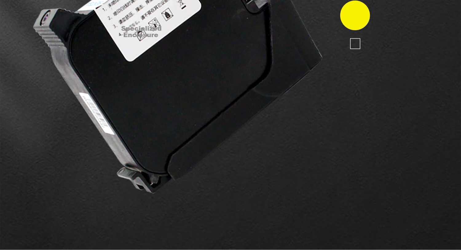 Yihe (YIHERO) Quick-Drying Ink Cartridge, Handheld Coding Machine, Universal High-Adhesion Ink Cartridge, Black Ink 8