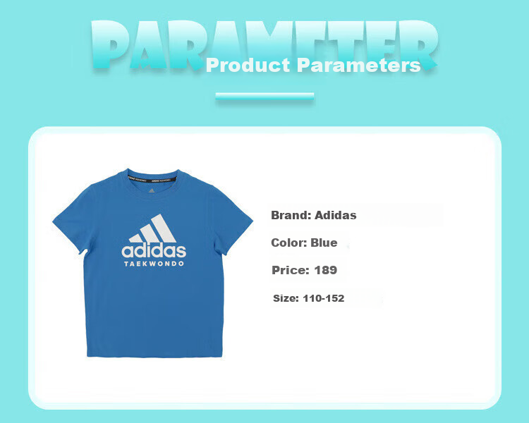 Adidas 2025 New Children's Short-Sleeve T-Shirt, Summer Outdoor Sports Casual Versatile Top, White + Gold, Size 116 16