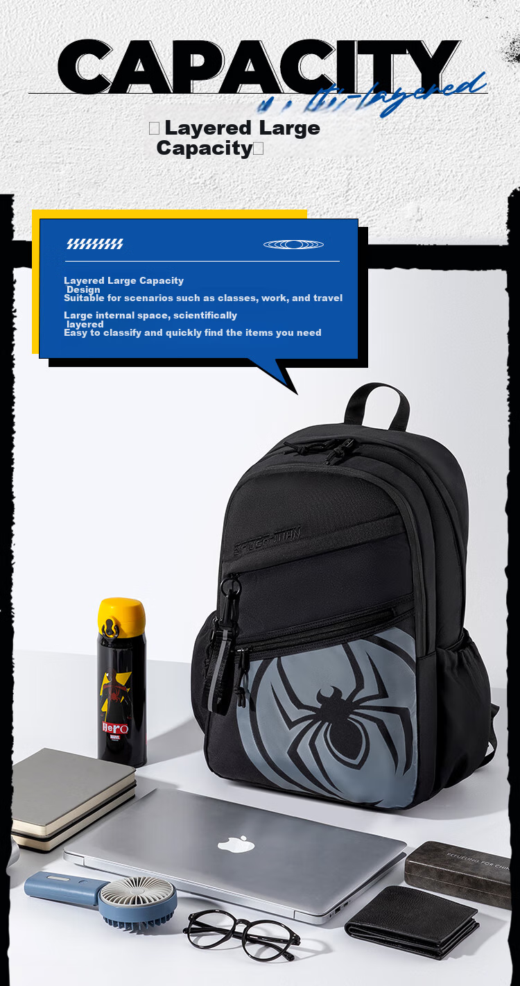 Disney Backpack for Men, Large Capacity, College Student Bookbag, Travel Bag, Water-Resistant, Commuter Bag, Business Trip Backpack, Casual Laptop Bag 4