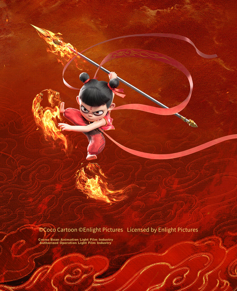 LDCX Nezha's Magic Boy Troublesome Sea 2 Battle Putty Large Figurine, Peripheral Toy, Doll Decoration, Birthday Gift 10