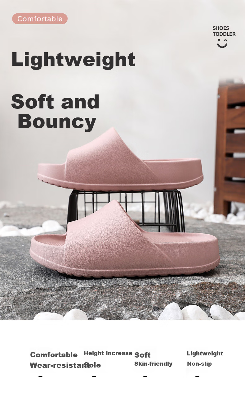 XGGC Thick-Soled Sandals for Women, Summer Height-Increasing, Outdoor And Indoor Wear, Non-Slip, High-End Feel for Men, Khaki, Size 35-36 1