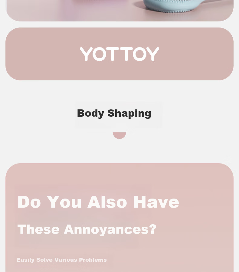 Yottoy 8-Character Pull-Up Rope, Back Training Elastic Band, Home Shoulder-Opening Neck Stretching Strap, Yoga Silicone Kitten Arm Exercise 3