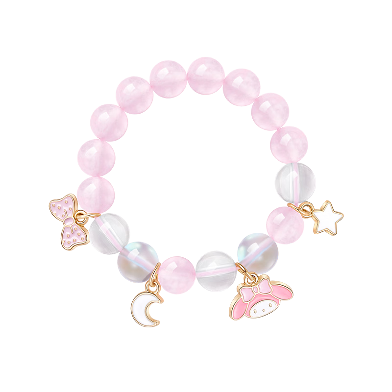 Chaosehui Sanrio Melody Children's Crystal Bracelet, Girls' Birthday Gift, Present for Little Girls And Kids, 6021