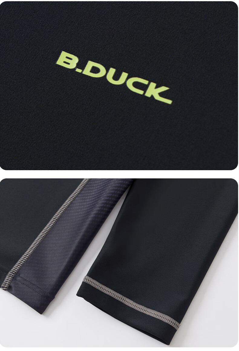 B.Duck Two-Piece Swimsuit for Men, Long-Sleeve Top And Long Pants Set, Sports Swimwear, Beach Surfing Suit, Men's Swimwear Set 16