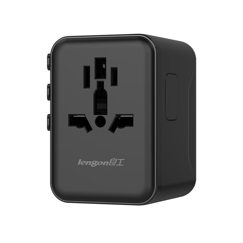 Lengon International Travel Adapter Plug 12W Universal UK EU US AU Multi-Country Converter