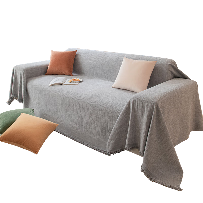 JD Original Sofa Cover, Cream-Colored Sofa Slipcover, Non-Slip Thick Sofa Throw Blanket, 180*230cm