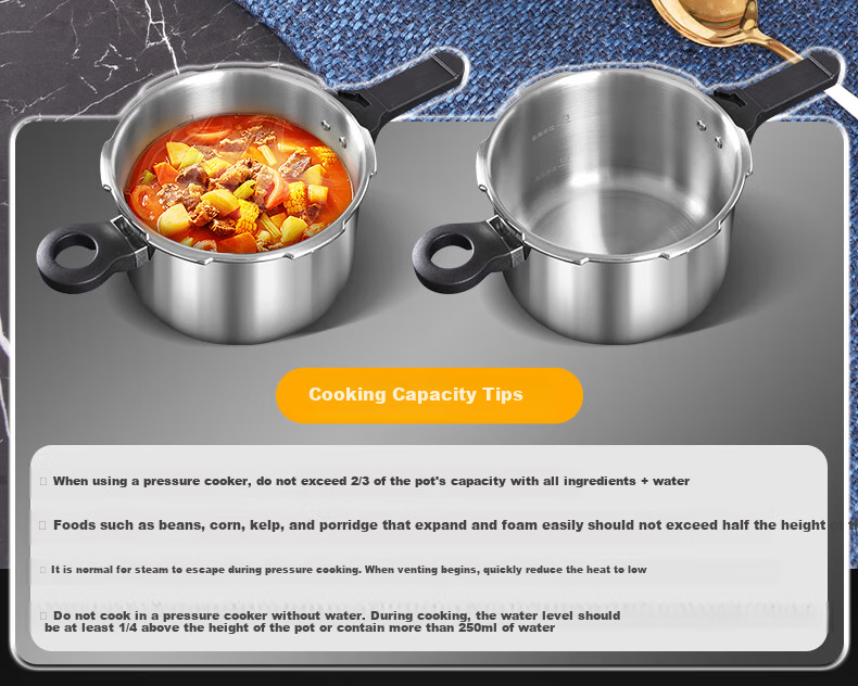 Shuangxi Stainless Steel Pressure Cooker, Compatible with Gas And Induction Stoves, Explosion-Proof, for Home Use, Jiaorui Model, 20cm/4L Capacity 10