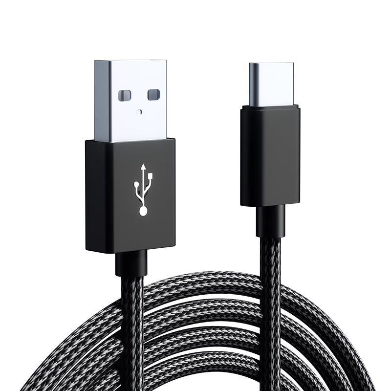 Jinlingshengbao Sony PS4 PS5 Controller Data Cable, Charging Cable, Connection Cable, Game Controller USB Fast Charging Cable, Slim Pro Computer Console Connection Cable, 2 Meters, Type-C, Aurora Silver