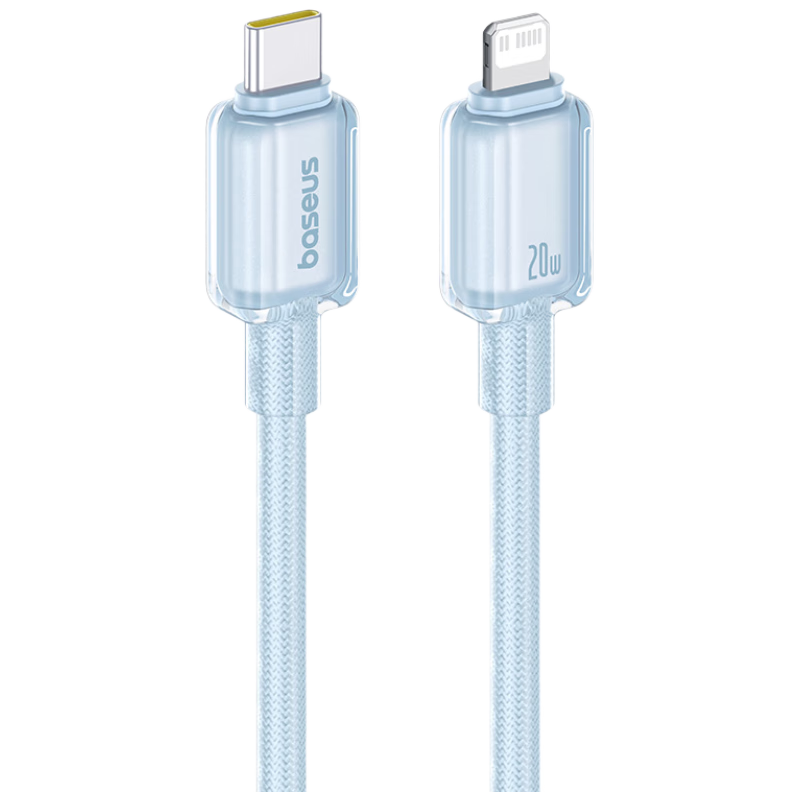 Baseus Apple Data Cable, Type-C Charging Cable PD20W Fast Charging Cable, Suitable for IPhone14/13ProMax/12/11/Xs Car Phone, Starry Sea Blue 2 Meters