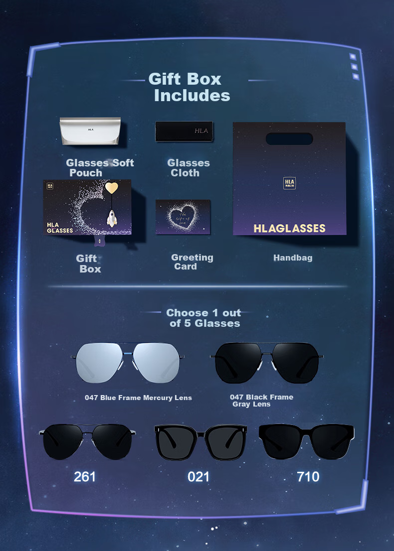 HLA Birthday Gift Polarized Sunglasses for Men, Practical Eyewear Gift Box for Boyfriend, Husband, Father 3