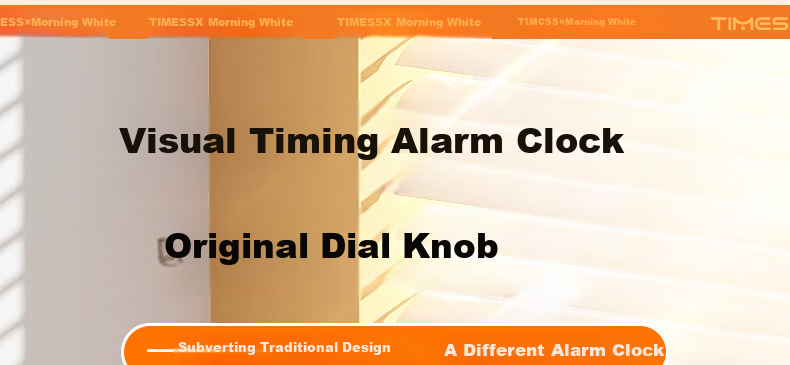 Timess Visual Timer Alarm Clock for Students And Children, Wake-Up Self-Discipline Tool, 202 New Model Multifunctional Rechargeable Time Management Device, Silent Timer for Back to School 7