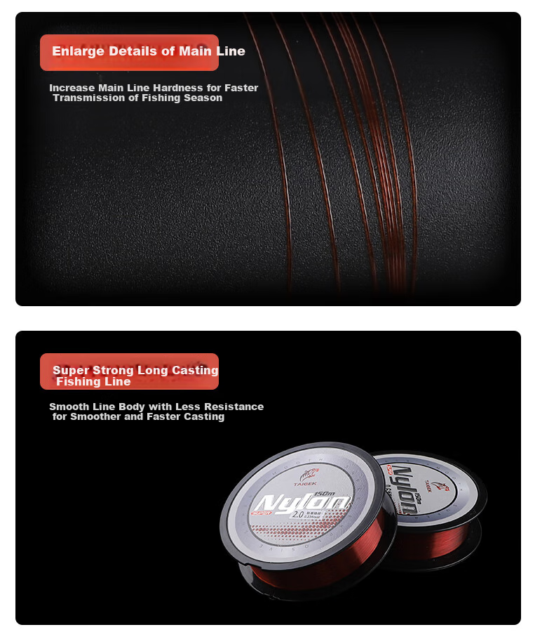 Taigek Nylon Fishing Line, 150 Meters, Size 3.0 12