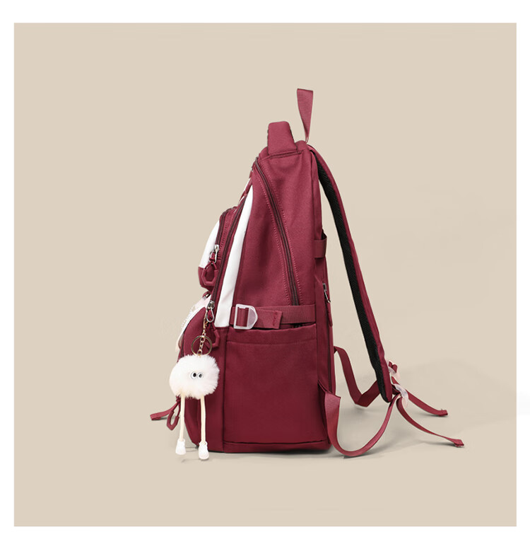 YUYULA Women's Backpack, Large Capacity, for Middle School, High School And College Students, Lightweight Casual Schoolbag, Travel Bag 4