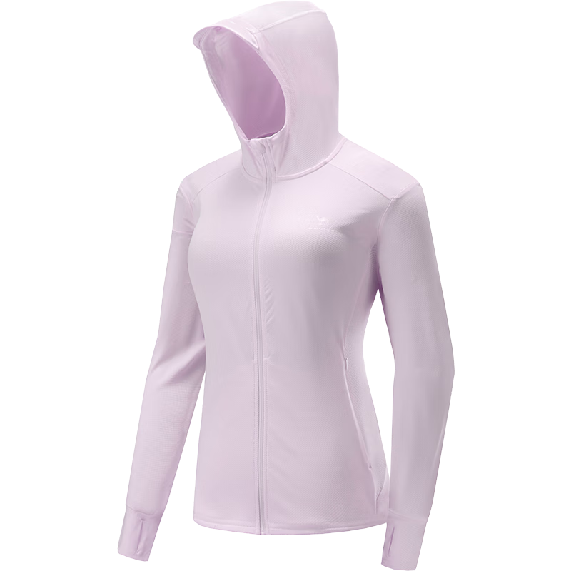 CAMEL Women's Sun Protection Jacket Sports Hooded Casual Spring Summer Lightweight Coat J23BASLX001A Starry Purple L