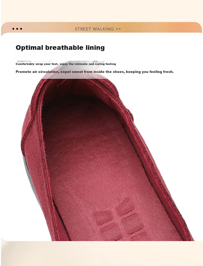 Ankang Old Beijing Cloth Shoes for Women, Spring And Autumn Soft-Soled Mom Shoes, Slip-On Flat Grandma Shoes, A9013, Black, Size 38 13