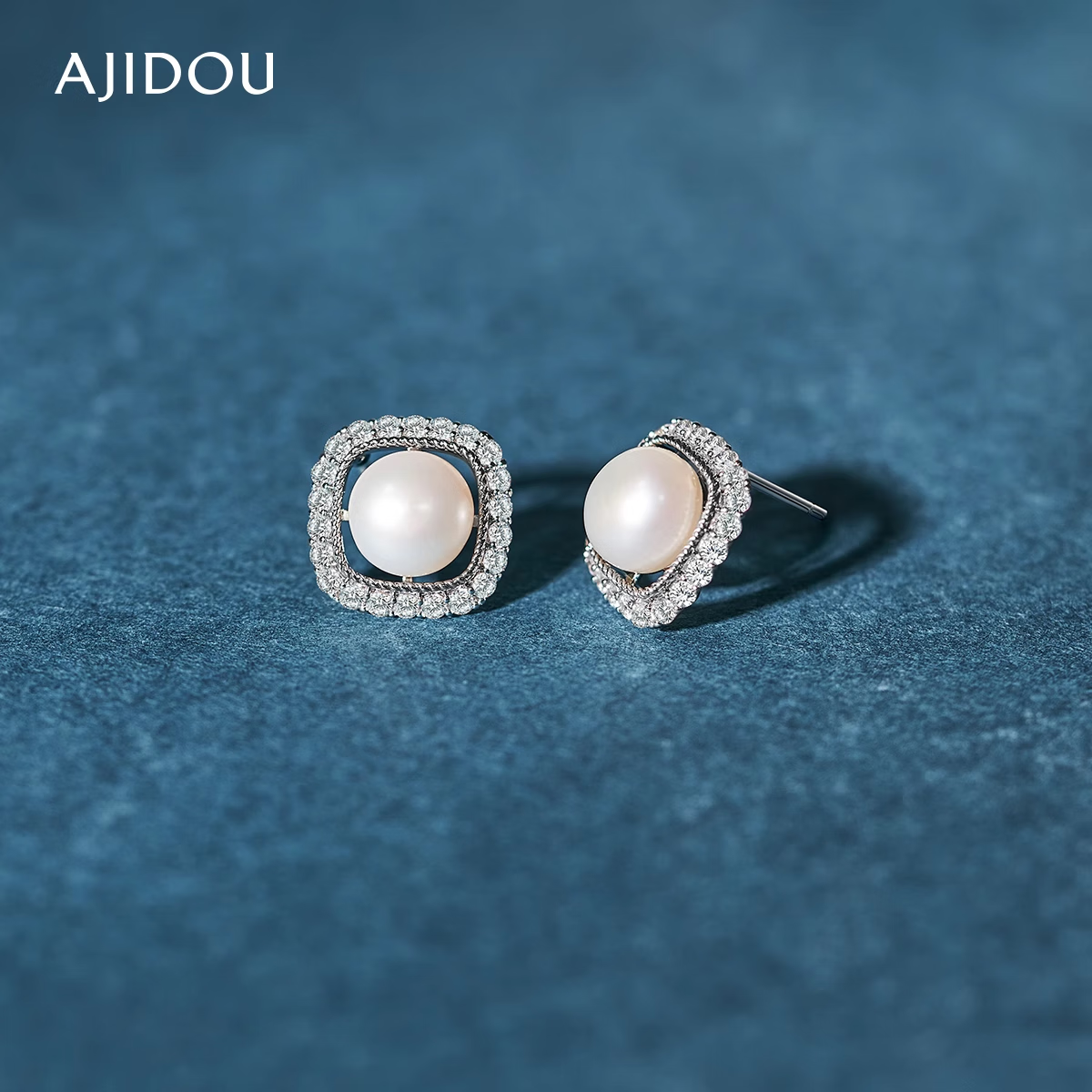 AJIDOU Pearl Earrings, Elegant Freshwater Pearl Earrings for Women, Stylish Fashion Jewelry, Gift-Giving, Mid-Autumn Festival