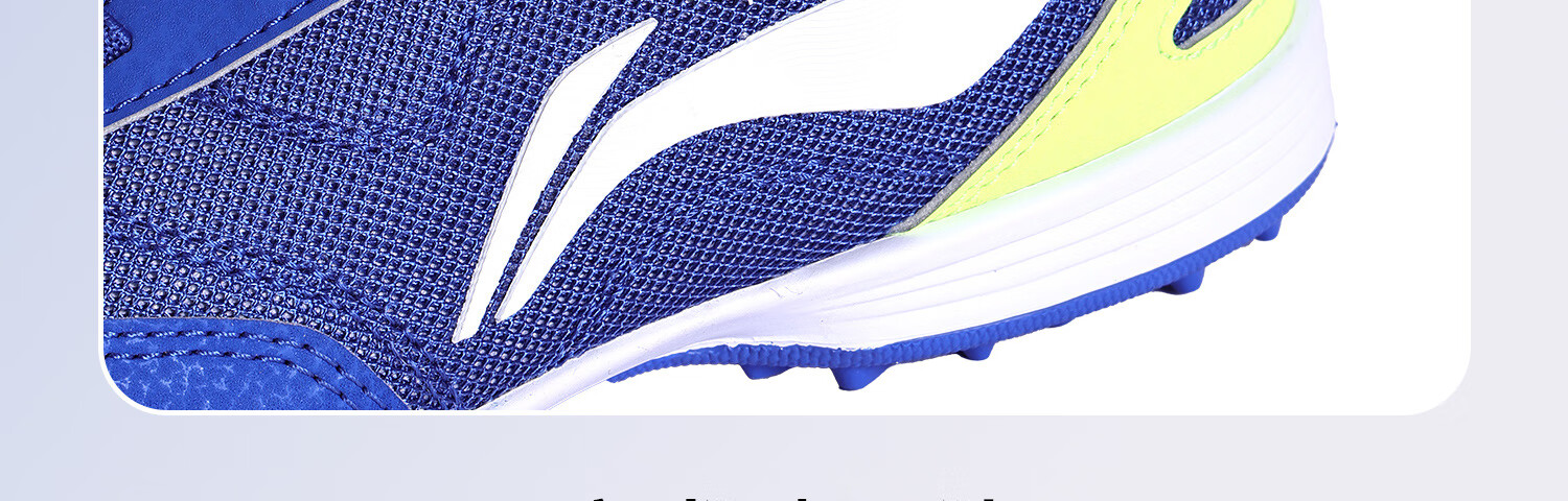 Li-Ning Kids Soccer Shoes TF Turf Studs for Elementary Students 6-12 Years Old, Breathable Mesh, Magic Tape, No Laces, Professional Football Shoes Size 39 14
