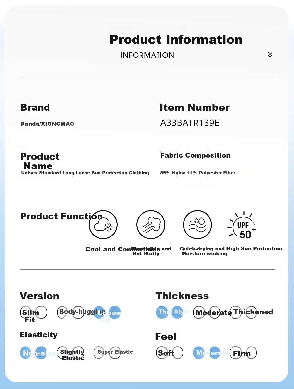 CAMEL [Panda Collaboration] Outdoor Sun Protection Clothing UFP50+ UV Protection Level 4 Water-Repellent Sun Protection Garment Shanqiao 3.0 2XL 11
