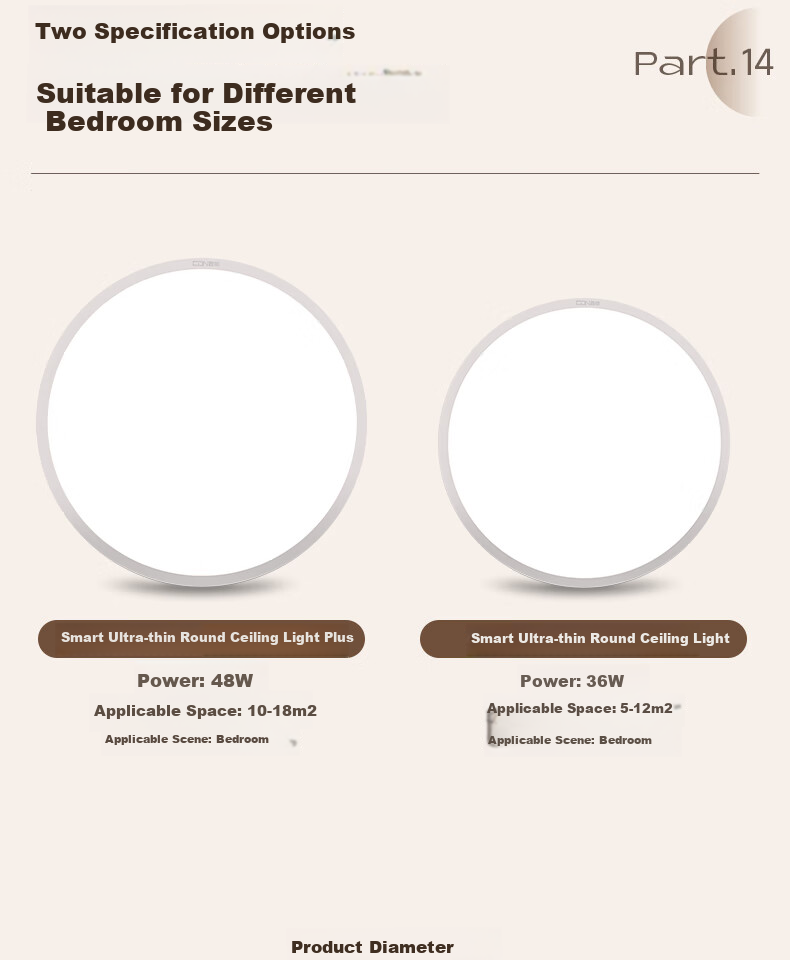CDN [All-Inclusive Price] Ultra-Thin Full-Spectrum Eye-Protection LED Ceiling Light, Living Room Light, Bedroom Smart Lighting Fixture, 45W 27