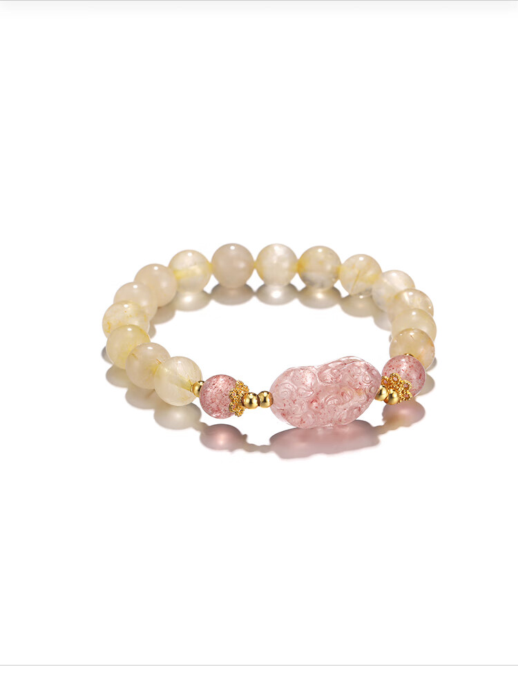 Clect Crystal Pixiu Bracelet for Women, Chinese Style National Trend, Yellow Crystal Hand Jewelry, Versatile Birthday Gift for Girlfriend 3