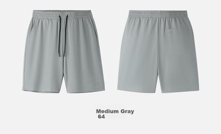 HLA Hailan Home Casual Men's Mid-Length Shorts Mountain Series Embroidered Drawstring Summer Shorts 9