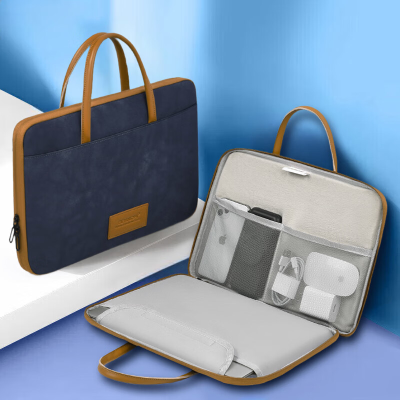 BRINCH Laptop Briefcase, 14-Inch Stylish Business Bag, Suitable for Commuting to Work, Compatible with Apple And Huawei Laptops