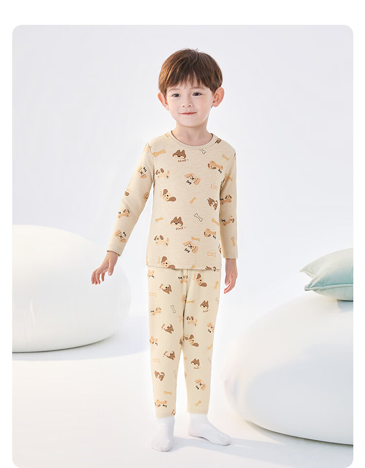 Balabala Girls' Underwear Set 2-Piece Children's Autumn Winter 2025 Antibacterial Cotton Pajamas 4