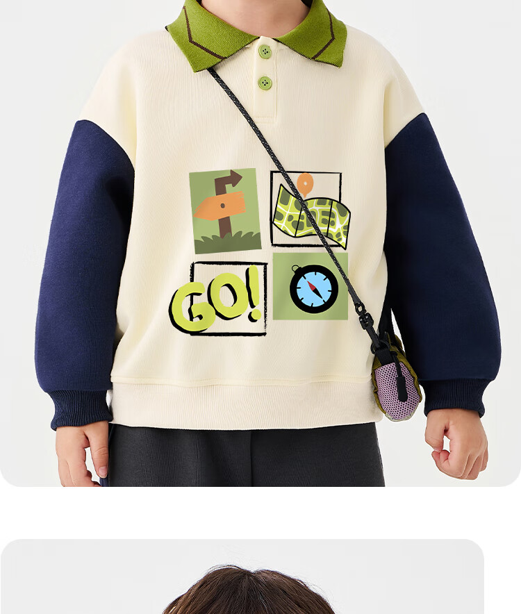Badibadi Autumn Winter Baby Boys Sweatshirt American Style Collar Two-in-One Kids Jacket Royal Blue Freedom World 80 2