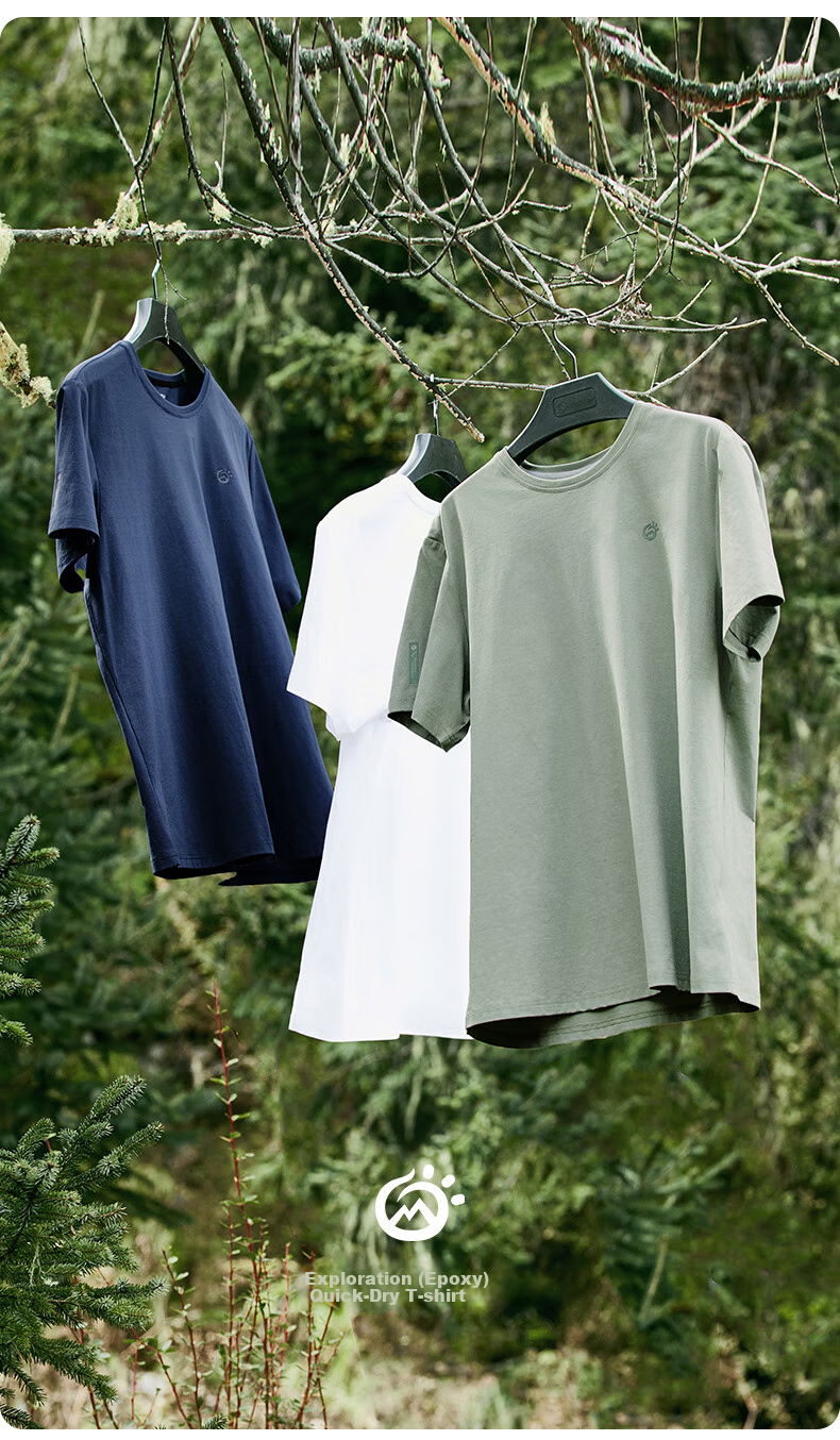 TECTOP Outdoor Short-Sleeve Lightweight Breathable Crew Neck T-Shirt, Top 2422111TX Classic Black 2XL 2
