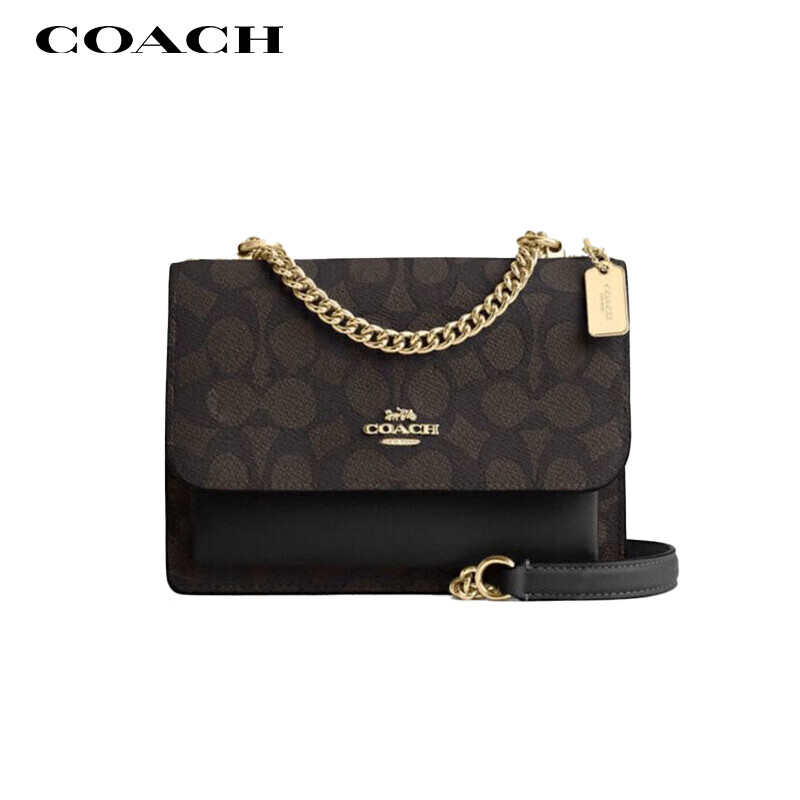 COACH [Brand Direct Supply] Women's Small Printed Accordion Bag, Shoulder Crossbody Bag CW206 New Year Gift