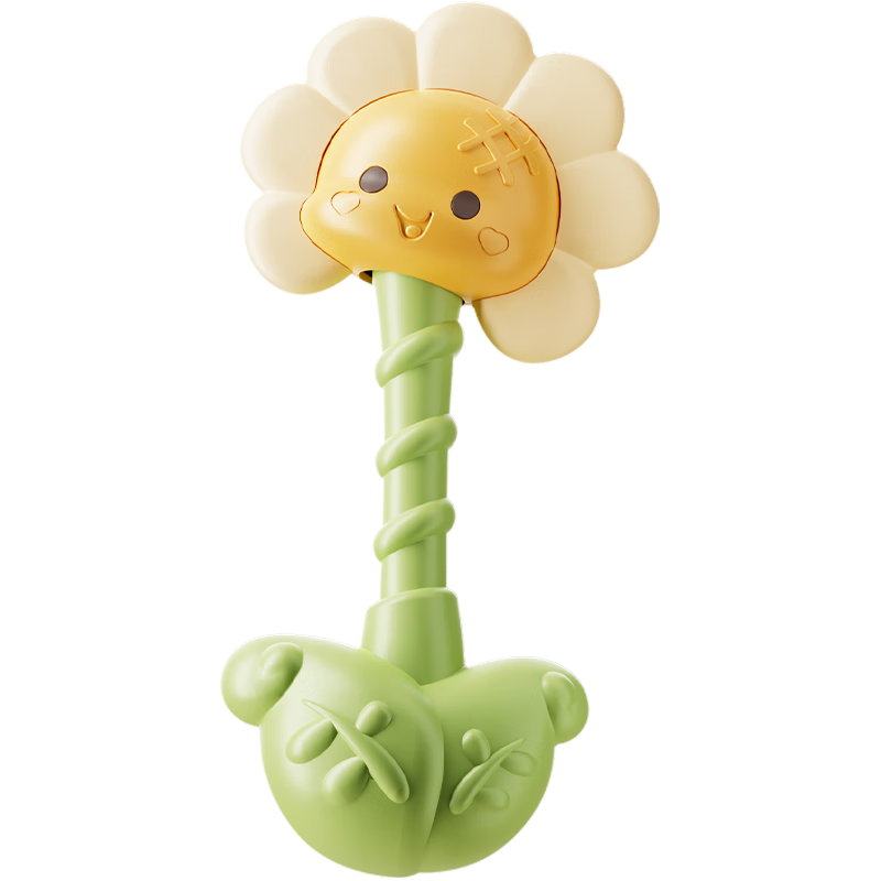 Auby Infant Toy Sunflower Rattle Teether Newborn 0-6 Months Baby Grasp Training 1 Year