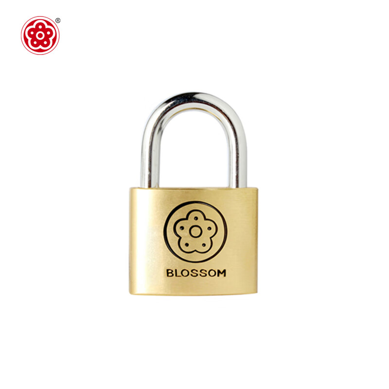 BLOSSOM Copper Padlock, 30MM, Anti-Pick, Rust-Resistant, Durable, Brass Lock Core, Cabinet Lock, Drawer Lock, 9030