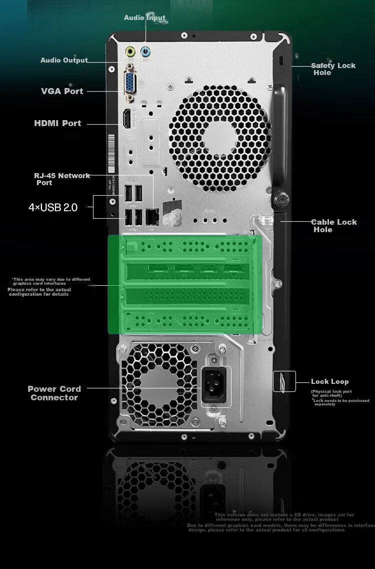 HP Zhan99 High-Performance Desktop Computer (14th Gen I5-14500, 16GB RAM, 1TB Storage, RTX3050 Graphics Card, 500W Power Supply) AI Design Workstation Delta Subsidies 8