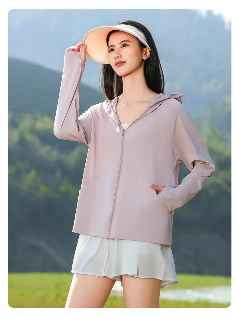 Combo Summer New Self-Operated Women's Sun Protection Jacket UV Protection Outdoor Breathable Thin Ice Silk Cycling Coat Sunproof Clothing 32
