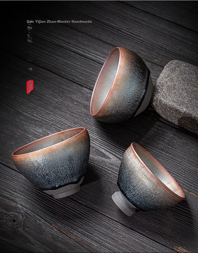 Danyi Jianzhen Tea Cup, Intangible Cultural Heritage Master's Cup, Tea Set, Tasting Cup, Gift Box Set - Songying Luohan Zua 15