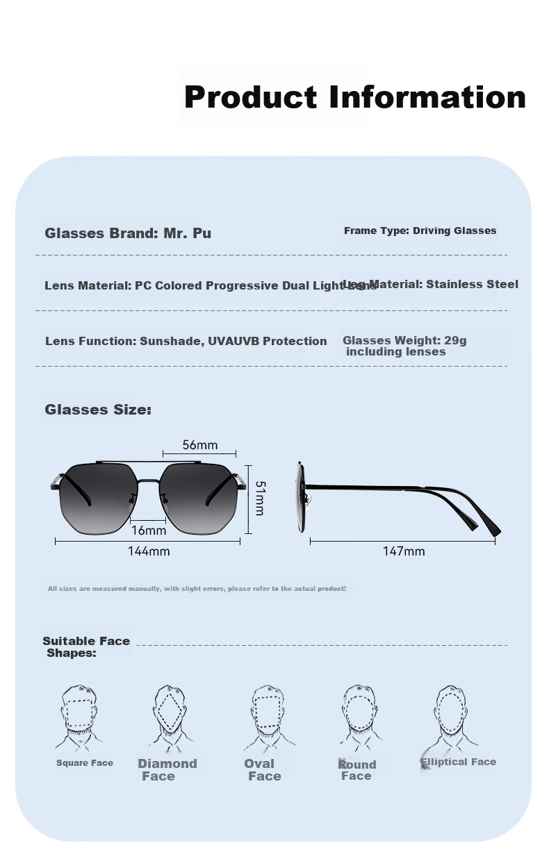 Mr.PuTian Reading Glasses for Men, Bifocal Driving Sunglasses, UV Protection 400 15