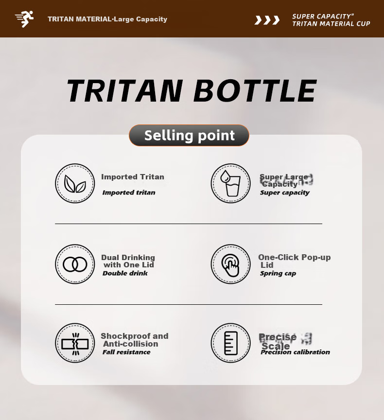 CICA Tea Infuser Mug for Men, Large Capacity Water Bottle, Tritan Tondun Bucket, Outdoor Sports Military Training Water Cup 2