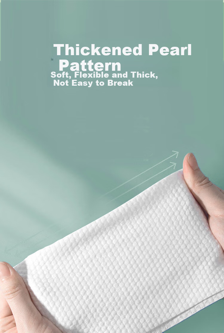 Grace Disposable Facial Cleansing Wipes, Soft Cotton Pads, Pure Cotton Face Towels, Beauty Wipes, All-Cotton Face Cleaning Cloths, 3 Packs 4