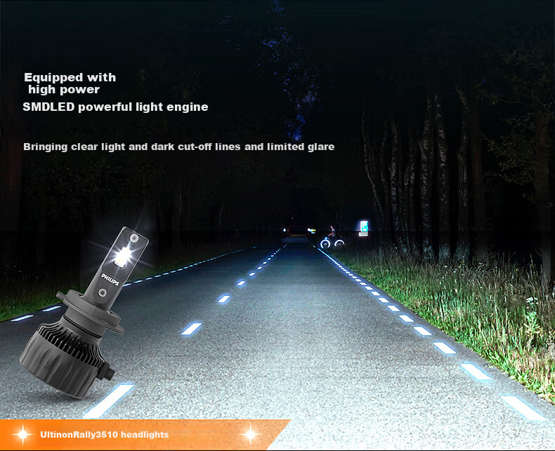 PHILIPS LED Car Headlights, HB3/HB4 Bulbs, 9005/9006 Ultra-Bright High Beam, for Toyota Corolla And RAV4 7