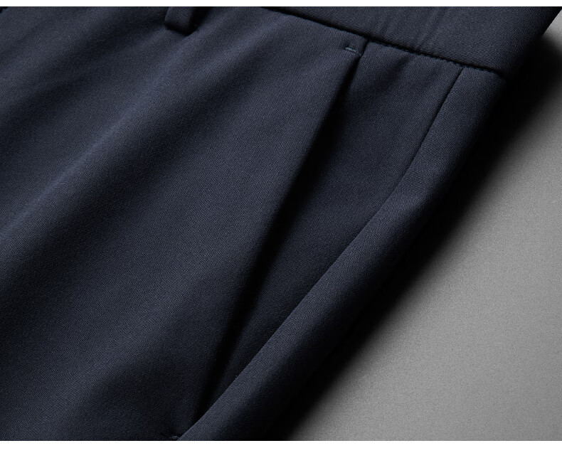 ROMON Men's Non-Iron Business Dress Pants Casual Stretch Straight-Leg Dad Pants Black Regular 32 24