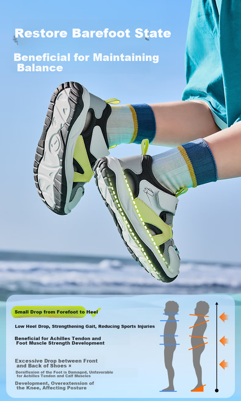 Ginoble Baby Walking Shoes Summer Boys and Girls Comfortable Breathable Sandals Beach Shoes GW1741 Light Gray/White 5