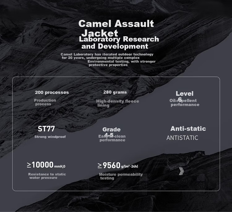 CAMEL Outdoor Three-In Jacket for Men with Fleece Inner Layer, Windproof And Waterproof Coat, Mountaineering Wear A14CA18671 3