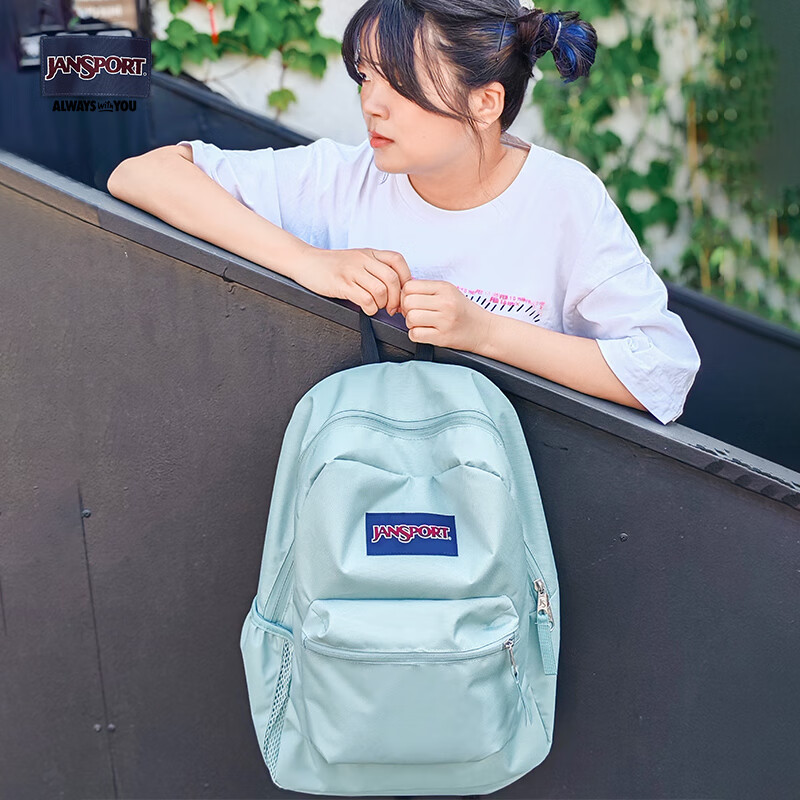 JANSPORT Jiesheibao Backpack for Men And Women, Student School Laptop Bag, 47LWLA8 Qingyu
